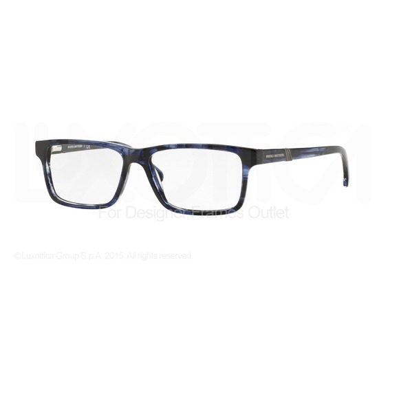 Brooks Brothers Eyeglasses Frames BB2025 6088 Blue‎ Marble 53-14-145 Frames Only